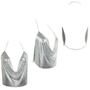 All Chained Up Glitz Top (Silver)