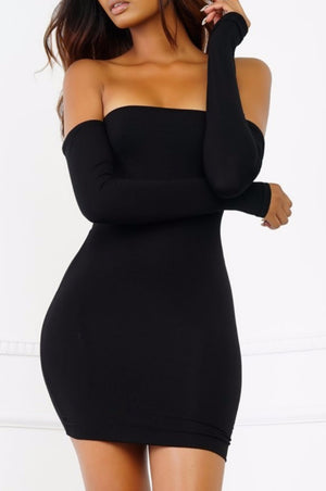 "Issa Vibe" Mini Dress (Black)