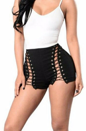 "Laced In Luxury" Shorts (Black)